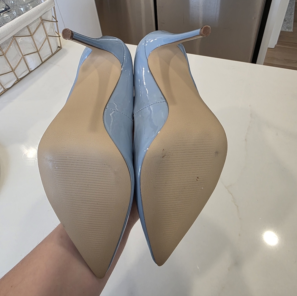 Elegant Blue Women's Stiletto Heels - Picture 4 of 4
